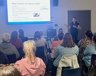Physioworks Megan D’Atri presents at Women’s Health community seminar.
