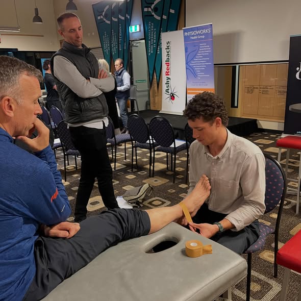 In our Community: Physioworks educating club volunteers.